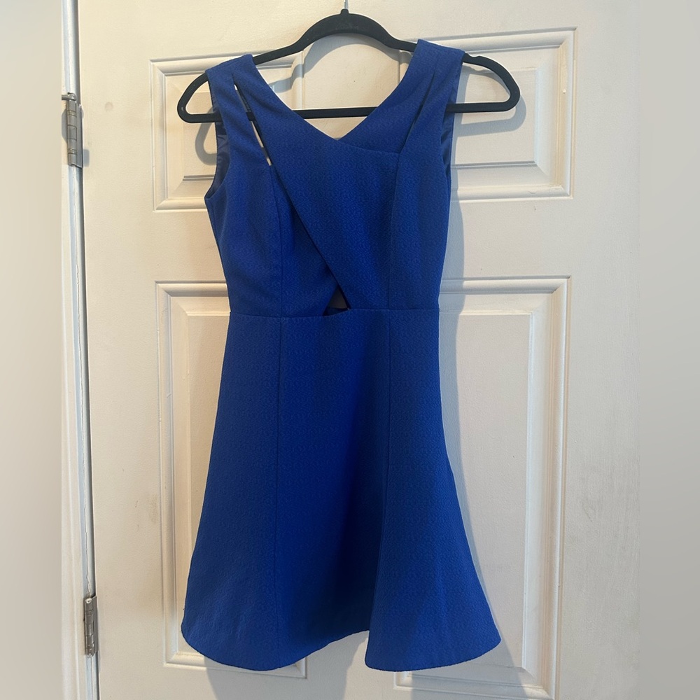 J.O.A. Royal Blue Sleeveless Mini Dress-Cute!